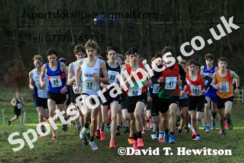 Mens Under-17s 2024 Northern Cross Country Champs., Sedgefield. Photo: David T. Hewitson/Sports for All Pics